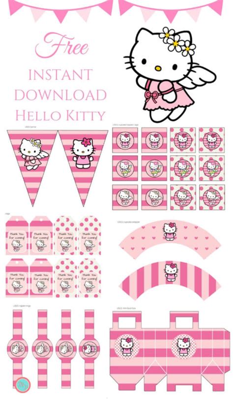 Free Pink Hello Kitty Party Printable - Magical Printable