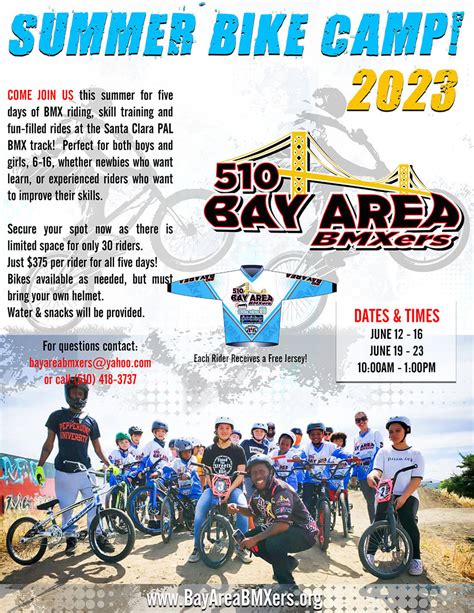 2023 Summer Bike Camp » Bay Area BMXers