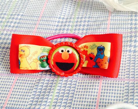 Sesame Street hair bow party favor | Sesame street, Hair bows, Bows