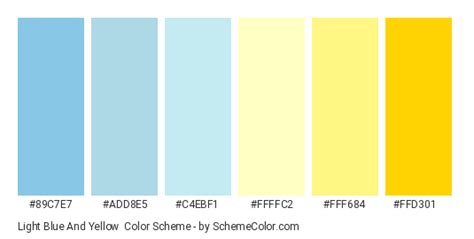 Light Blue And Yellow Color Scheme » Blue » SchemeColor.com