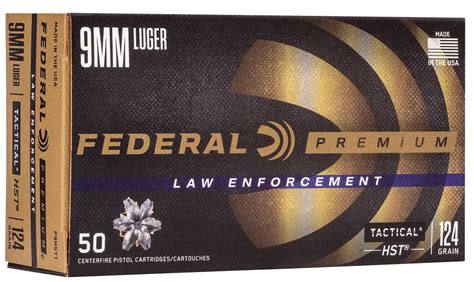 FEDERAL PREMIUM HST 9MM 124 GRAIN