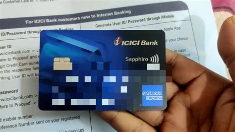 ICICI Bank Sapphiro Credit Card Unboxing - YouTube