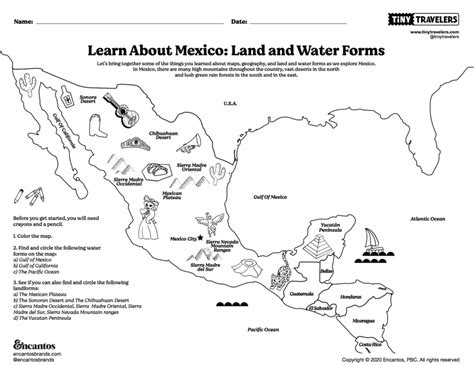 Learn About Mexico: Land and Water Forms; Intro to Spanish – Tiny Travelers