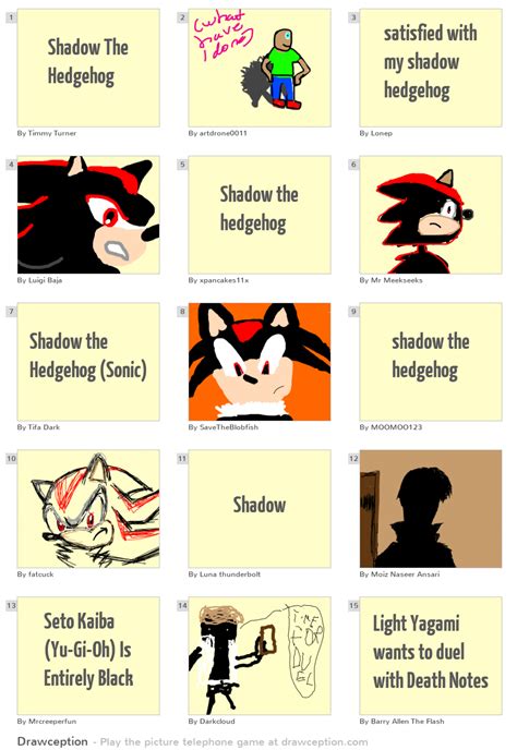 Shadow The Hedgehog - Drawception