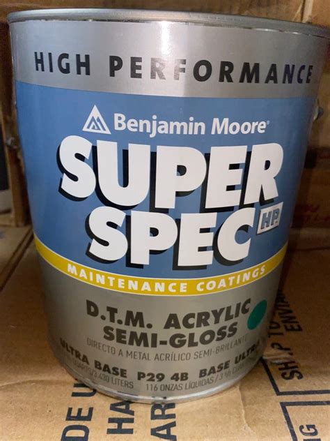 1 Gallon Benjamin Moore Super Spec D.T.M. Acrylic Semi-gloss - Etsy