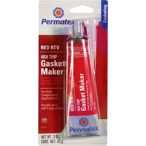 Permatex® 81160 High-Temp Red RTV Silicone Gasket Maker 85 gr