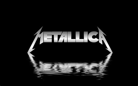 Metallica Rock Band Logo Reflection HD Wallpaper ~ The Wallpaper Database