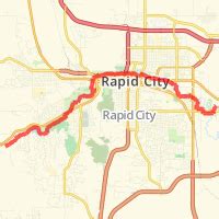 entire bike path in Rapid City, SD, United States | MapMyWalk