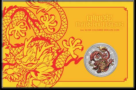 AUSTRALIA CHINESE MYTHS Legends Dragon 2021 1 Oz Silver Color Coin In Card $99.95 - PicClick