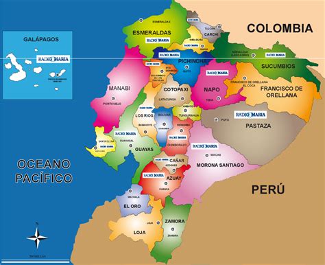 LAS PROVINCIAS DEL ECUADOR Y SUS REGIONES: Mapa del Ecuador y sus ...