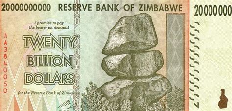 20 Zimbabwe Banknotes-20 x 1 Billion Dollars-currency