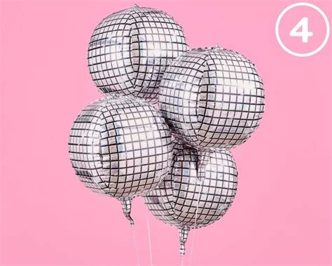 Disco Ball Foil Balloons 4 Pk 22 Bachelorette Party - Etsy ...