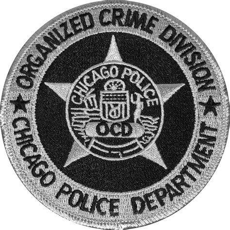 CHICAGO POLICE ROUND PATCH: Organized Crime Division - Chicago Cop Shop