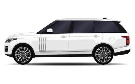 Premium Vector | Realistic SUV car. side view.