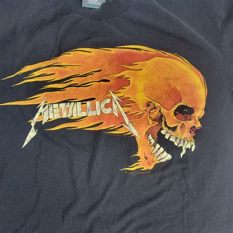 VTG 90s Metallica Black Tour T-Shirt Giant tag xl Pus… - Gem