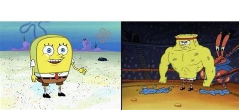 Increasingly Buff SpongeBob Template #2 | Increasingly Buff SpongeBob ...