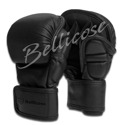 Pro MMA Hybrid Sparring Gloves Black | The Bellicose | Fitness Wear