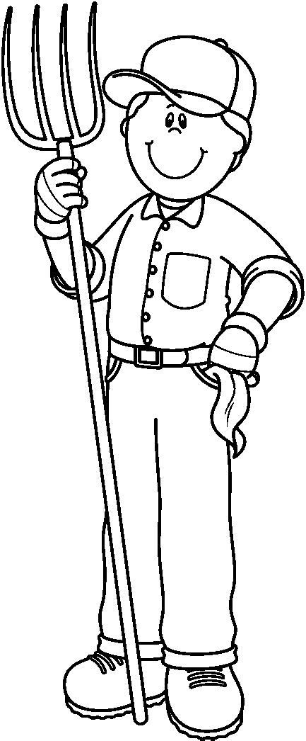 Free Farmer Clipart Black And White, Download Free Farmer Clipart Black And White png images ...