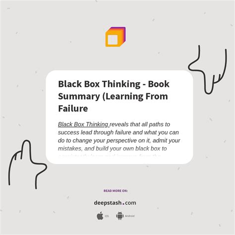 Black Box Thinking - Book Summary (Learning From Failure - Deepstash