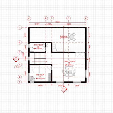 Simple Modern House 1 Architecture Plan with floor plan, metric units - CAD Files, DWG files ...