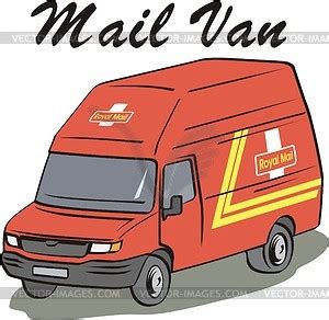 Mail van - vector image