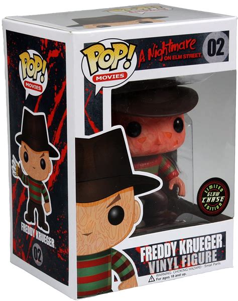 Freddy Krueger Pop Vinyl Movies Series (Funko) glows in the dark ...