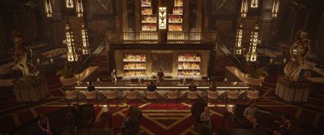 ArtStation - Atlas Bar, TJ Foo | Art deco city, Unique house design, Art deco elements