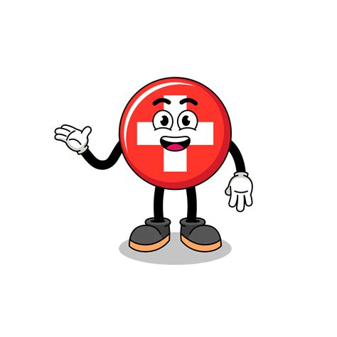 switzerland cartoon with welcome pose 15283892 Vector Art at Vecteezy