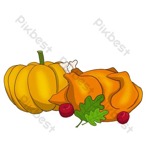 Drawing Thanksgiving Pumpkin Illustration | PSD PNG Images Free ...