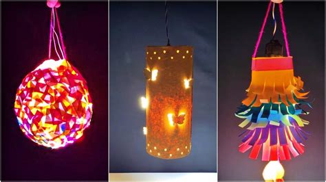 How to make diwali decoration light at home | DIY diwali lamp - YouTube