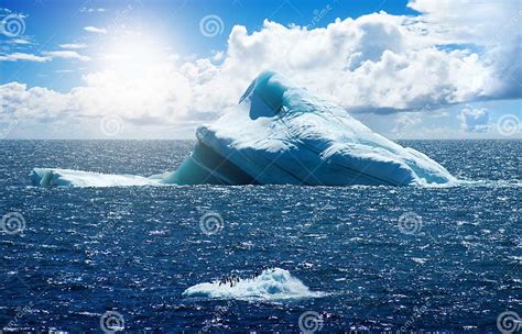 Antarctic ice island stock image. Image of glacier, blue - 14603835