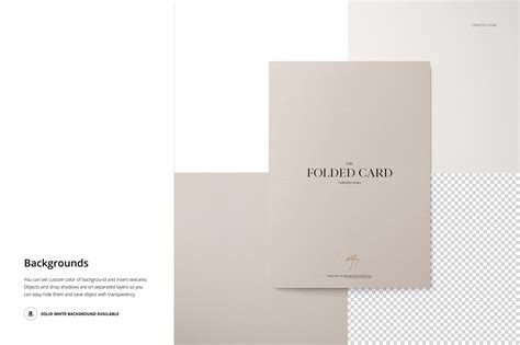 Folded Card Mockup Set on Behance