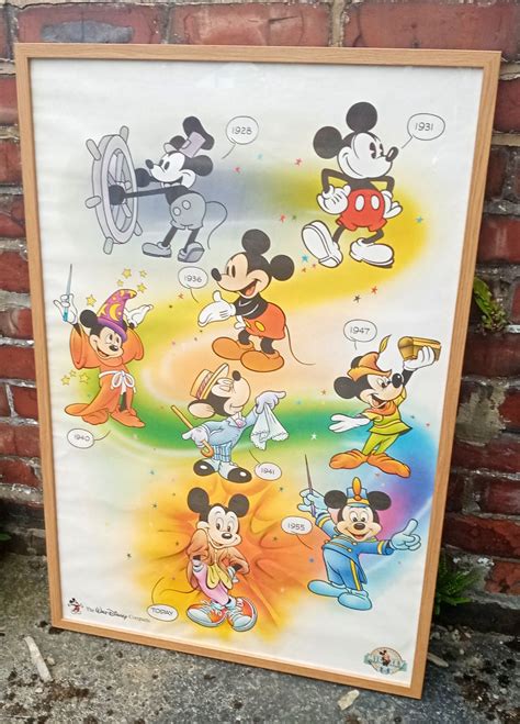 Vintage Mickey Mouse Poster Becomes Vintage Itself – Unboxed Childhood