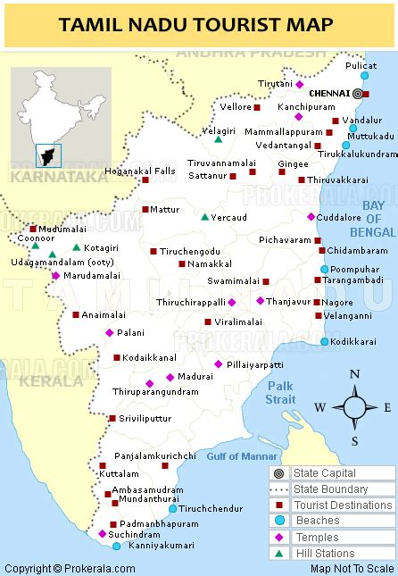 Tamilnadu Tourist Places Map – Verjaardag Vrouw 2020