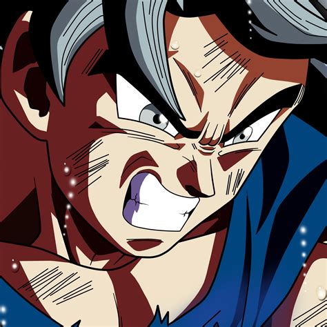 Download wallpaper 2932x2932 goku, angry face, anime, dragon ball super ...