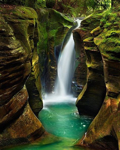 Corkscrew Falls, Hocking Hills, Ohio | Vackra platser, Resmål, Resor