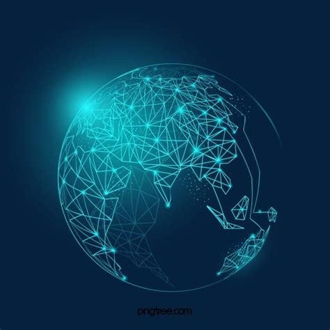 Data Network Technology Vector Design Images, Technology Network Data Globe, Earth, Technology ...