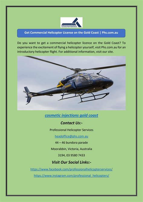 Get Commercial Helicopter License on the Gold Coast | Phs.com.au by PROFESSIONALHELICOPTER - Issuu