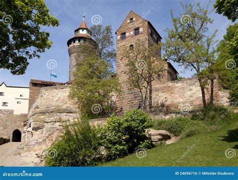 Nuremberg castle stock photo. Image of building, blue - 24696716