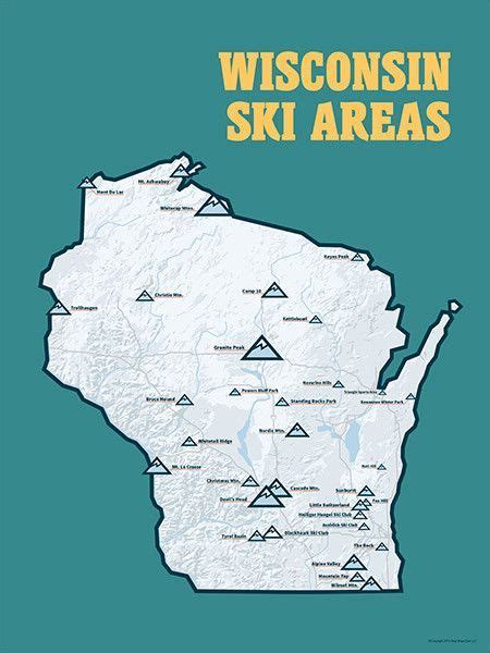 Wisconsin Ski Resorts Map - Map Pasco County