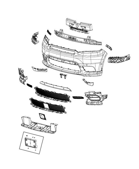 Dodge Durango Applique. Fascia. [front fascias parts - 68402077AA | Chrysler Jeep Dodge City ...