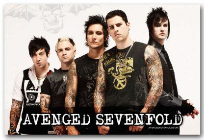 Avenged Sevenfold Poster A7X Promo 11 x 17 inches White Wide – ConcertPoster.Org