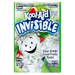 Amazon.com : Kool-Aid Invisible Watermelon Kiwi Unsweetened Soft Drink ...