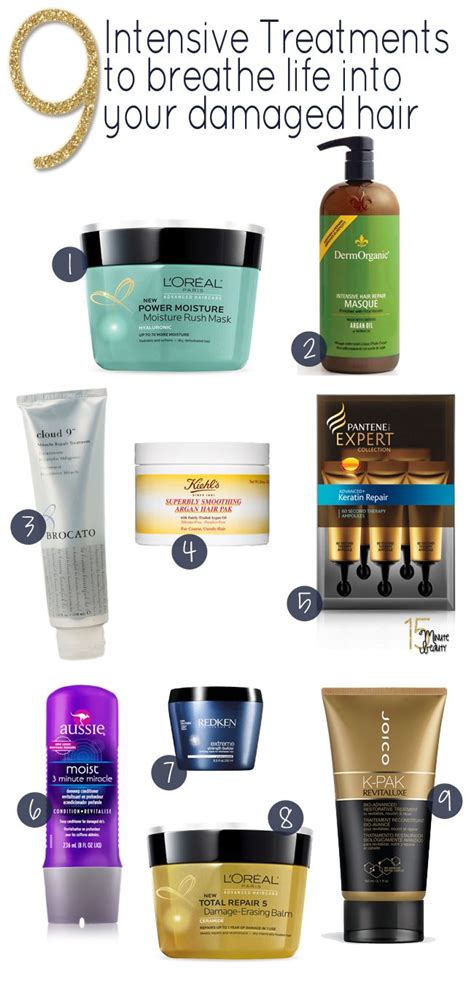 15 Minute Beauty Fanatic: 9 Best Intensive Hair Masks | Hair treatment, Hair mask, Damaged hair