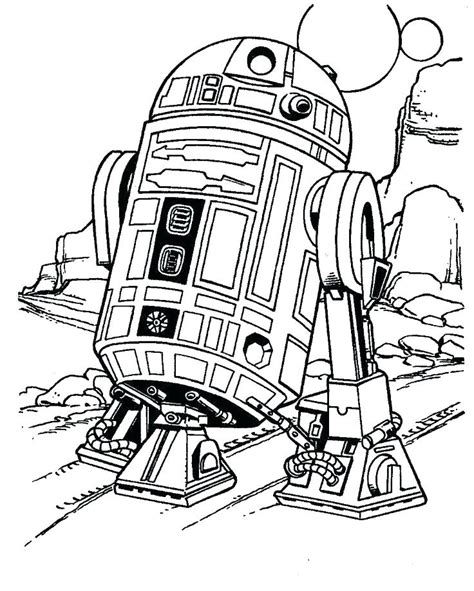 C 3po And R2 D2 Coloring Page Coloring Pages