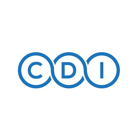 CDI letter logo design on white background. CDI creative initials ...