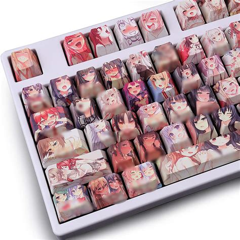 Buy Anime Keycap Keycaps 108 PBT Dye Sublimation OEM Profile Japanese ...