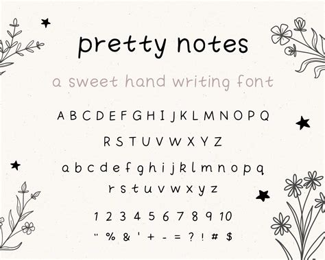 Handwriting Font Cute Font Note Taking Font Goodnotes - Etsy ...