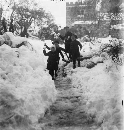 Old Photographs of Jerusalem in a Rare Heavy Snow, 1921 - Rare ...