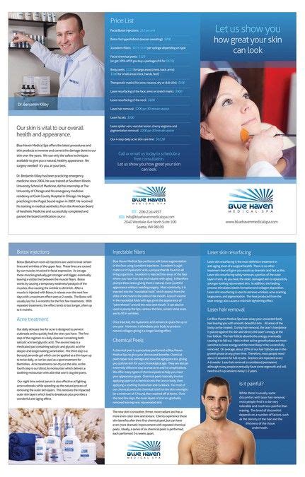 freelance Help Blue Haven Medical Spa with a new brochure design by ...